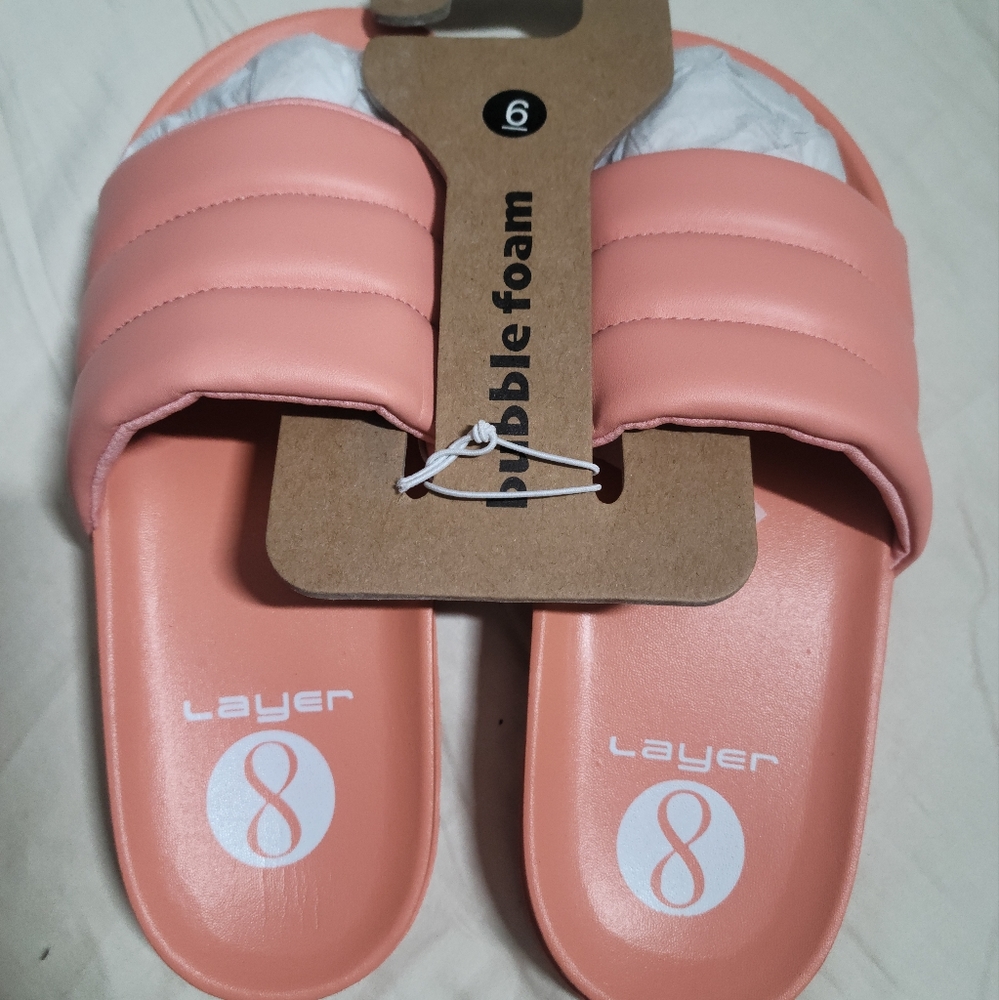 Layer 8 bubble foam sandals sliders